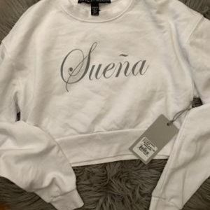 Joan Smalls X True Religion Crop Sweatshirt NWT